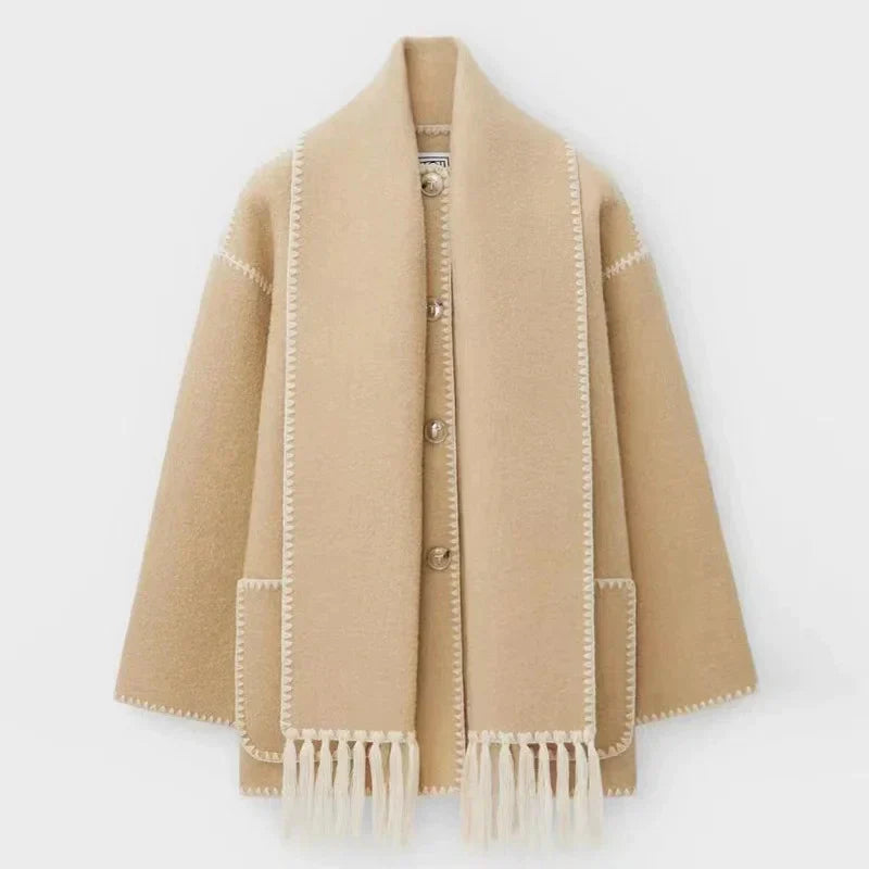 LM | Timeless tassel coat for women