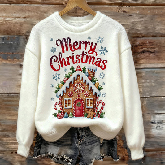 Comstylish Women's Fun Christmas Plush Sweater