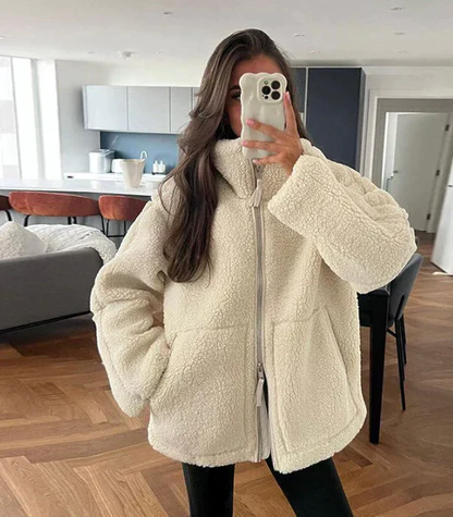 LM | Jacket with zipper and stand-up collar