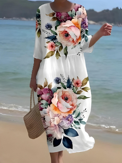 LM | Maxi dress with floral pattern