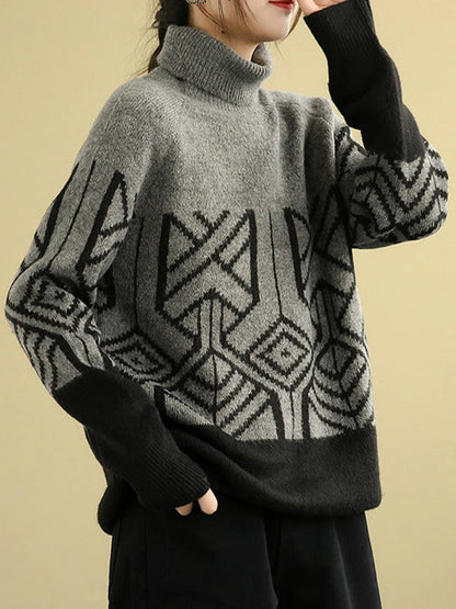 LM | MW - Knitted sweater with turtleneck