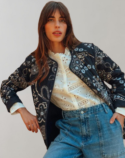 LM | Casual printed soft jacket