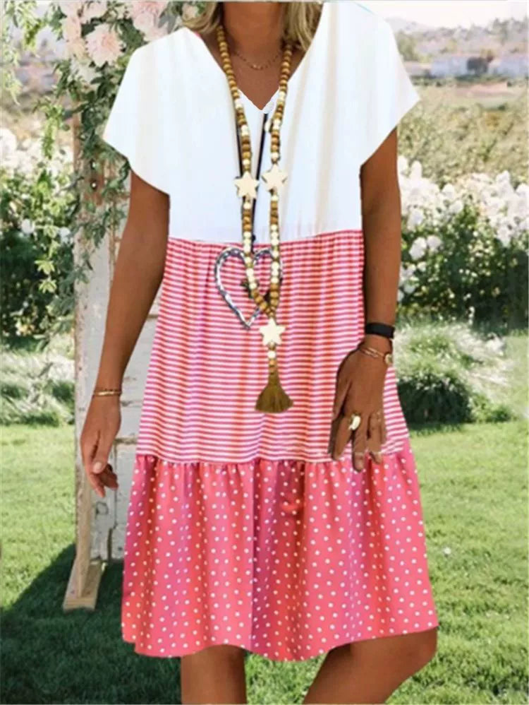 LM | 3-color loose midi dress