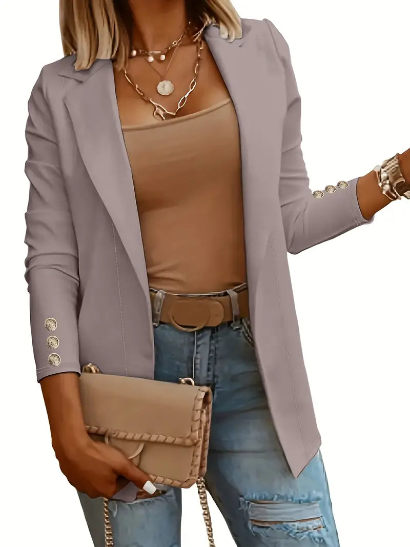 LM | elegant long-sleeved blazer for spring