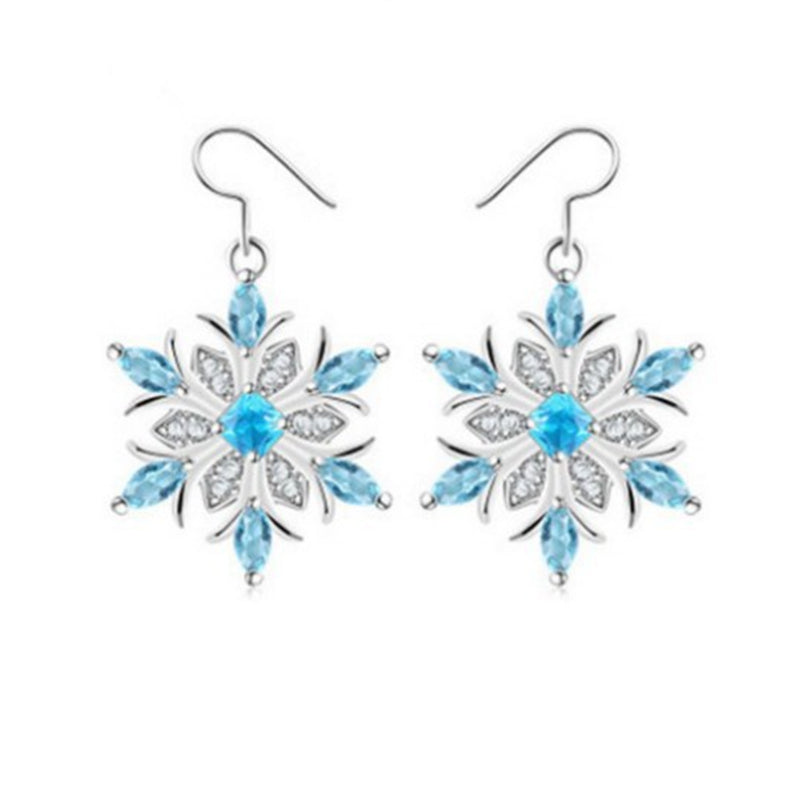 Comstylish Classy Snowflake Diamond Studded Earrings