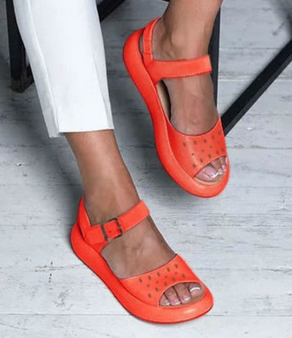 LM | Open sandals with adjustable strap