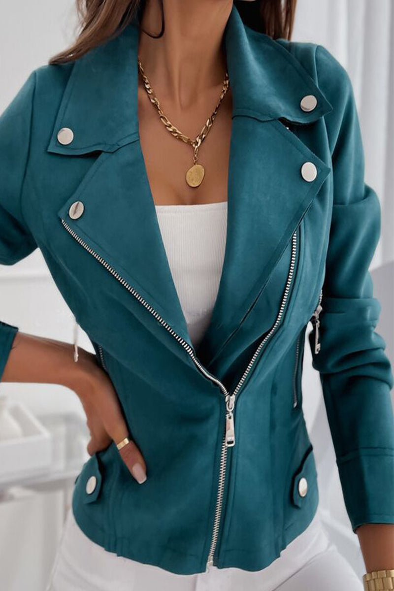 LM | Stylish jacket with zipper for an everyday look
