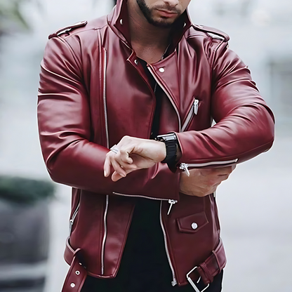 LM | Slim leather jacket