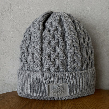 Unisex Thick Needle Wool Mountain Embroidery Knitted Hat elevenforest