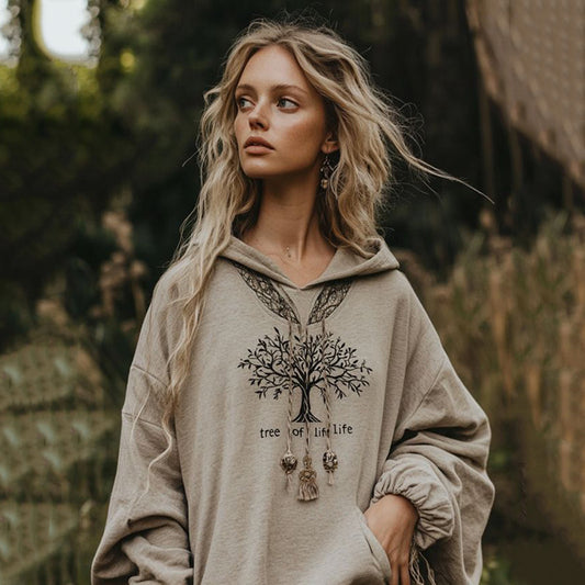 Women's Viking Tree Of Life Comfy Hoodie artswardrobe