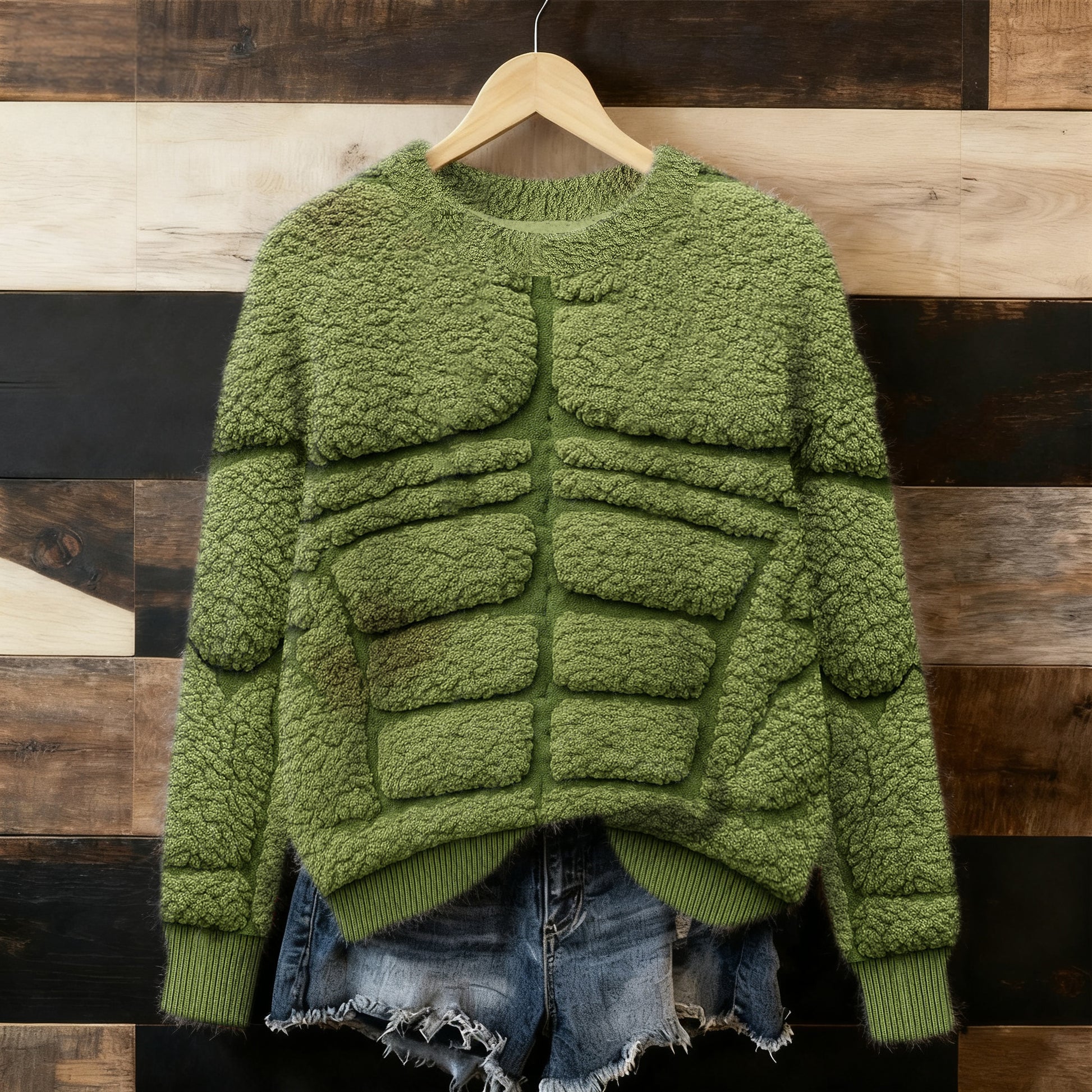 Comstylish Women's Line Art Warm Fleece Pullover