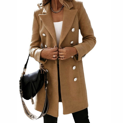 LM | Oversized long blazer with large buttons