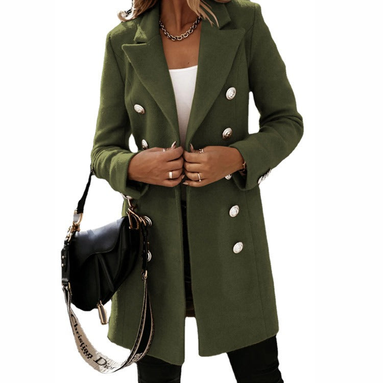 LM | Oversized long blazer with large buttons