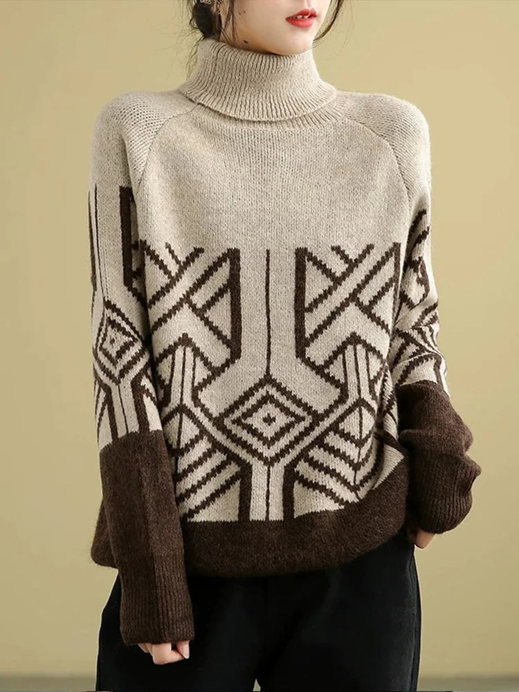 LM | MW - Knitted sweater with turtleneck