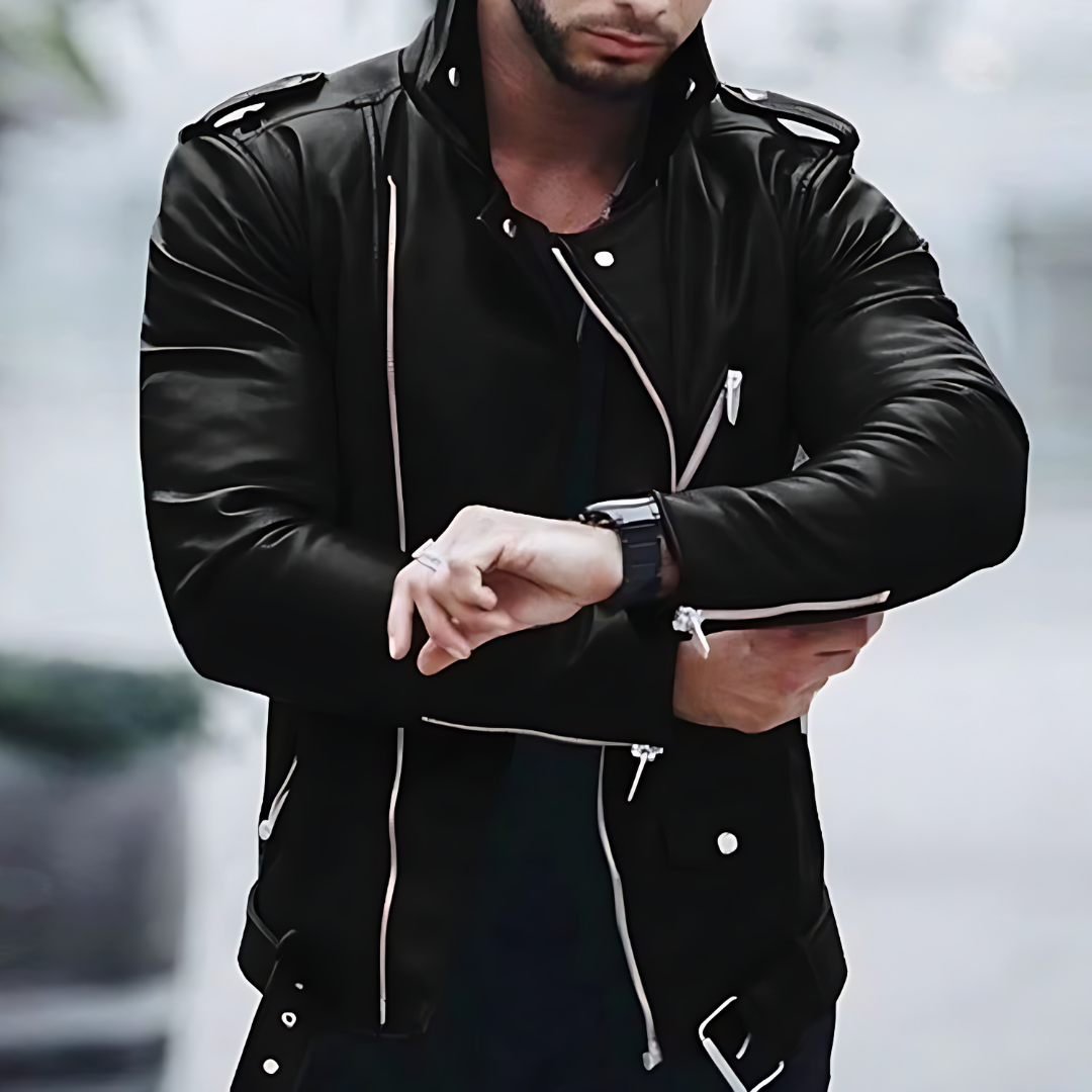 LM | Slim leather jacket