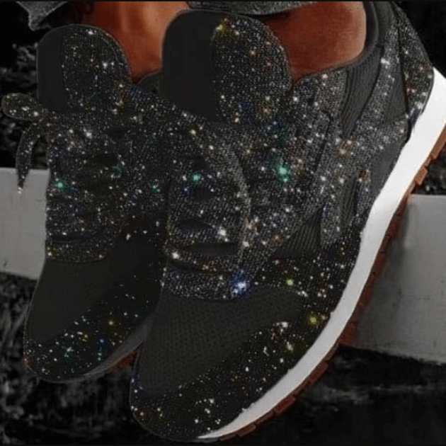 LM | Fashion sequins ladies shoes
