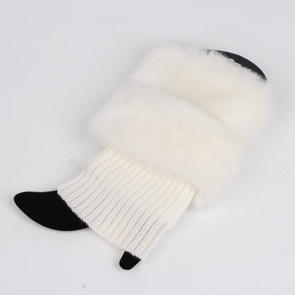 Casual Solid Color Furry Socks artswardrobe