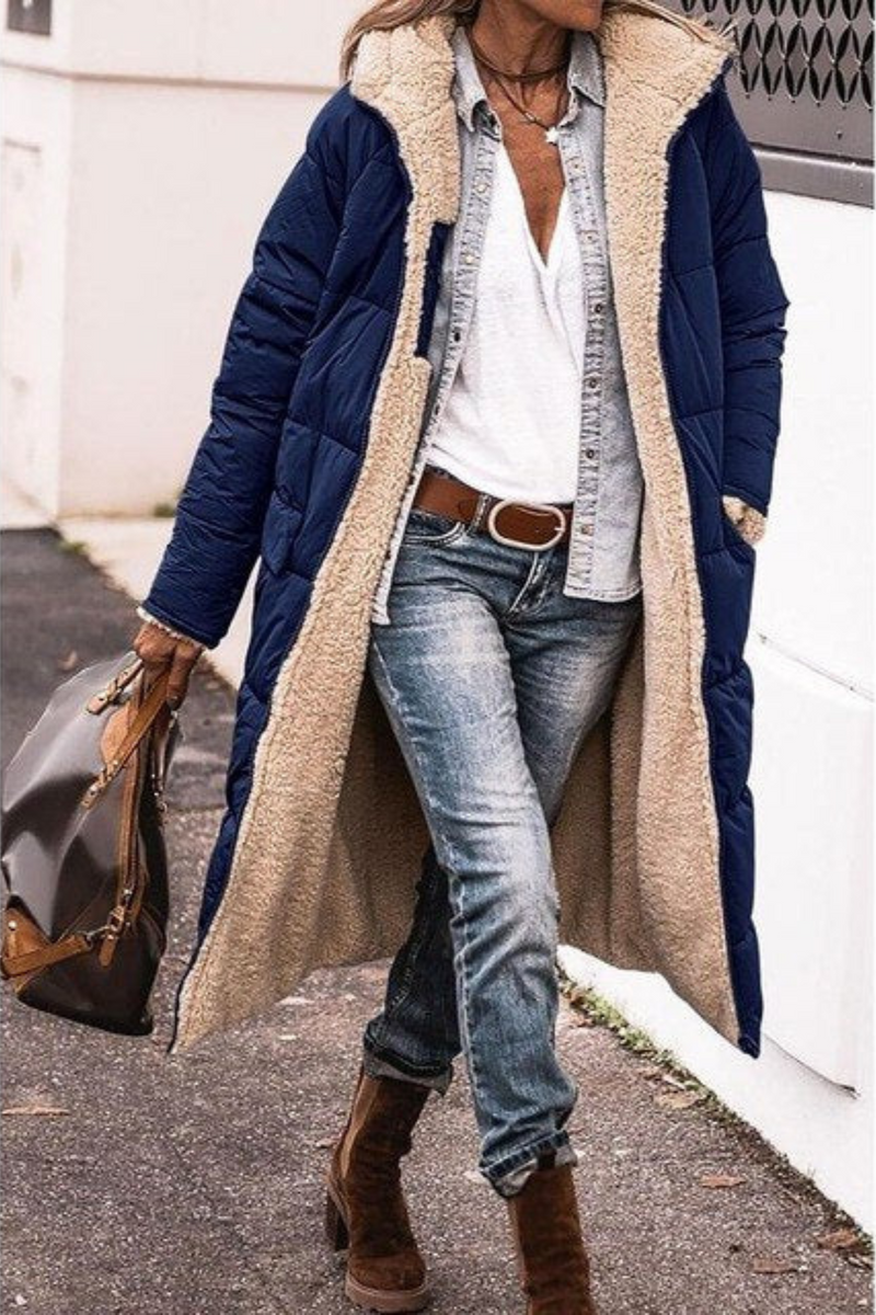 LM | warm padded jacket with hood