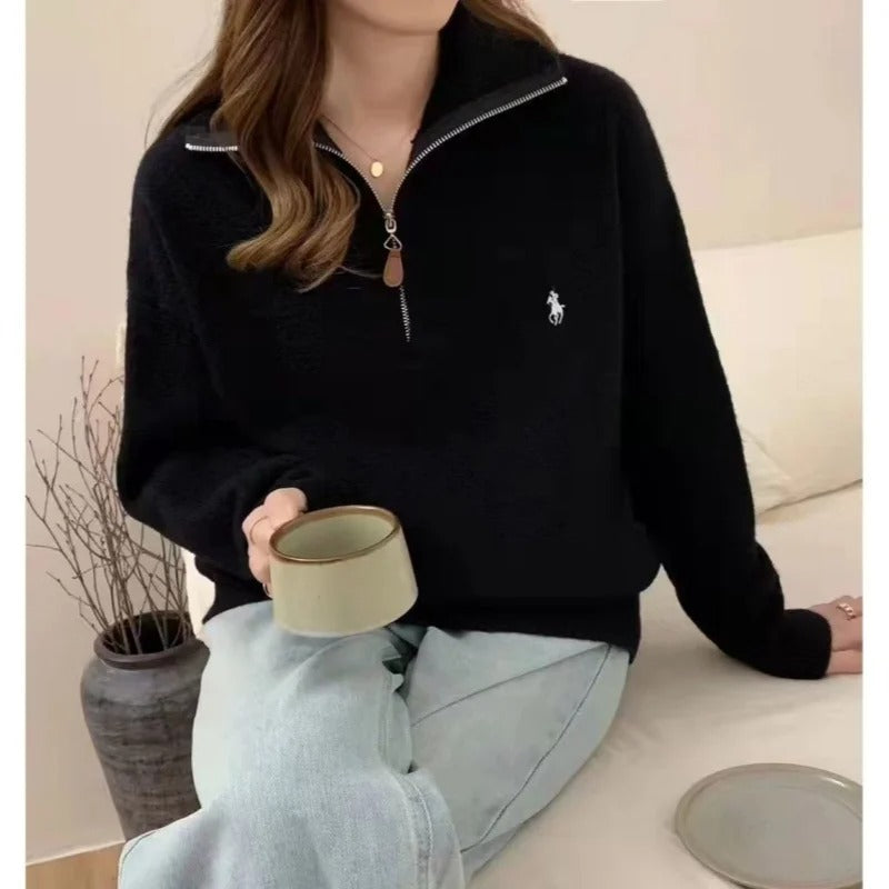 LM | MW - Comfortable sweater with zipper