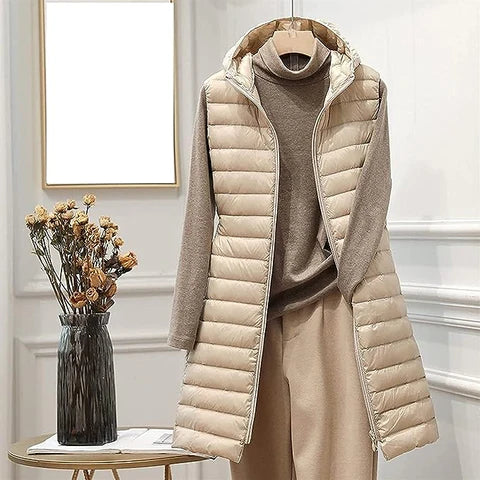 LM | Sleeveless long jacket