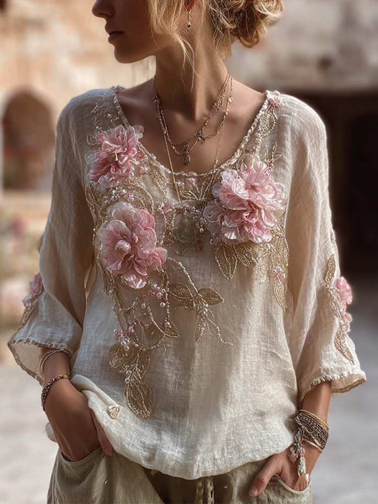Timeless Vintage Style Top