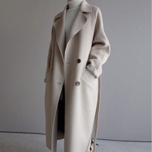 LM | Long wool coat for women