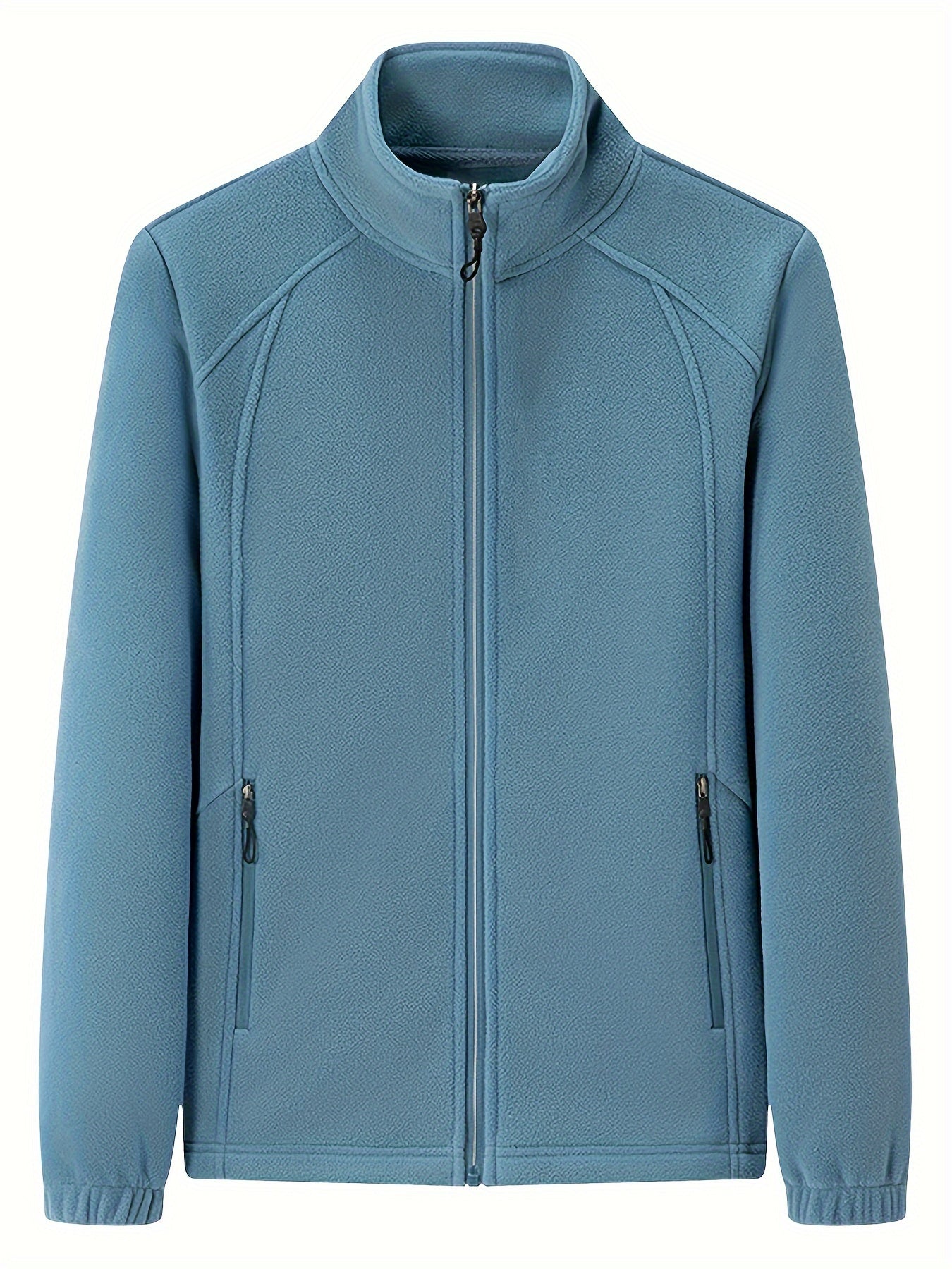 LM | Plush women's outdoor jacket with stand-up collar and long sleeves