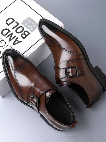 Men's Classic British Brogue Leather Shoes artswardrobe