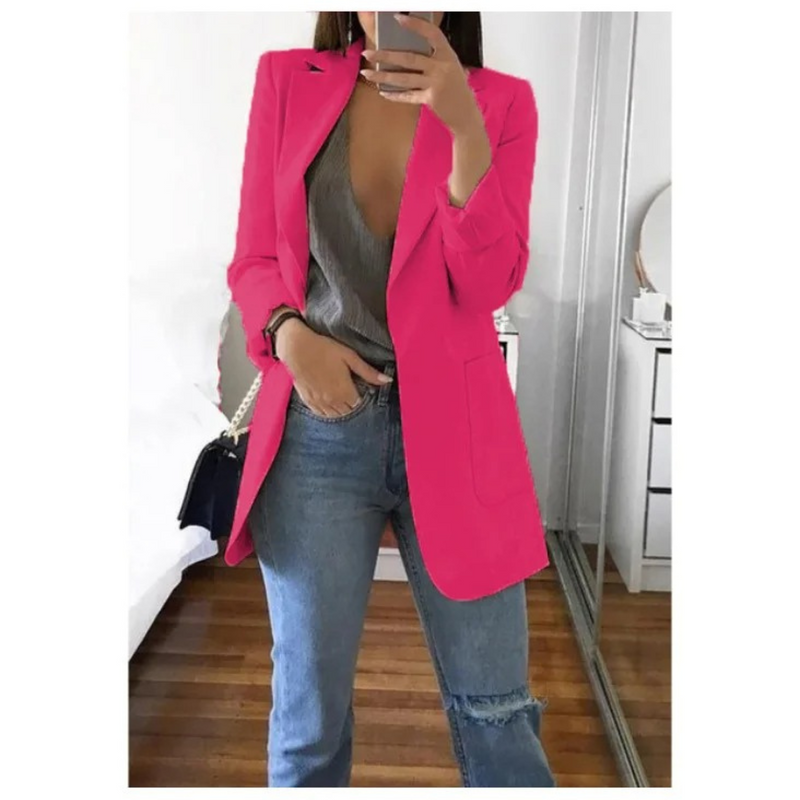 LM | Stylish pocket blazer for women