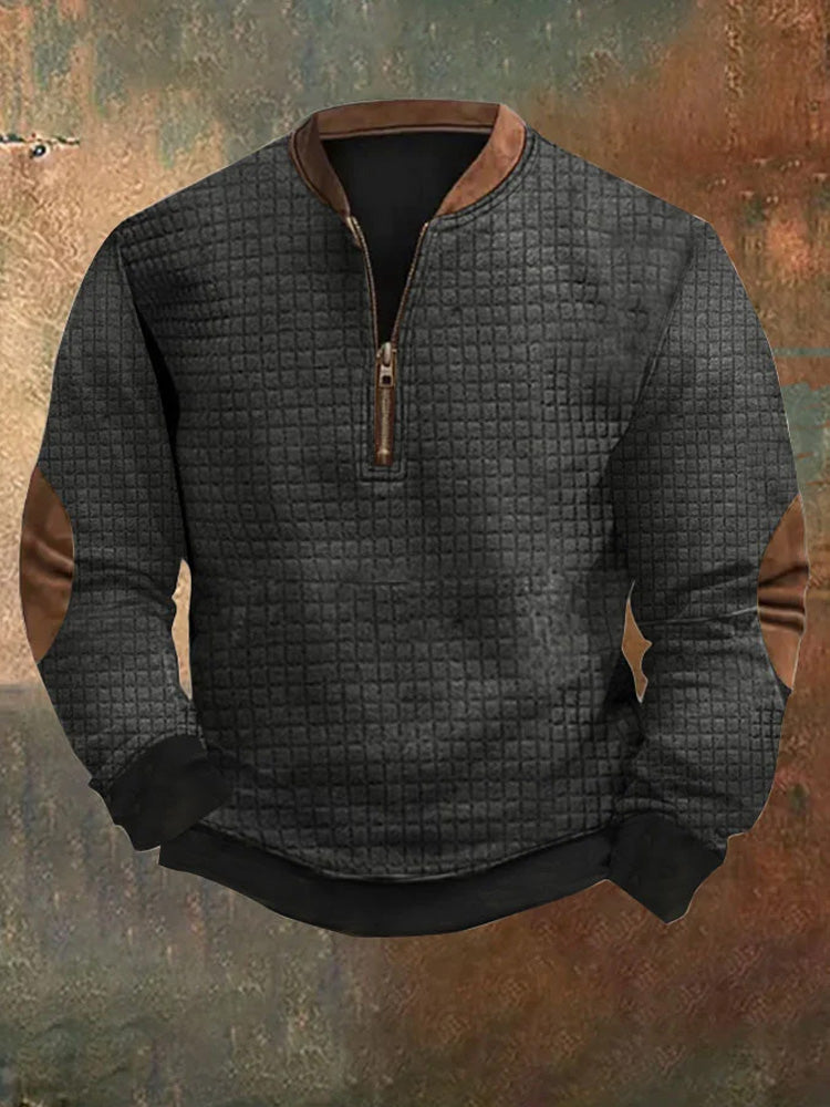 Men's Zipper Long Sleeve Sweatshirt elevenforest