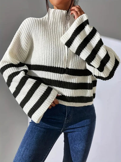 LM | Striped sweater for women