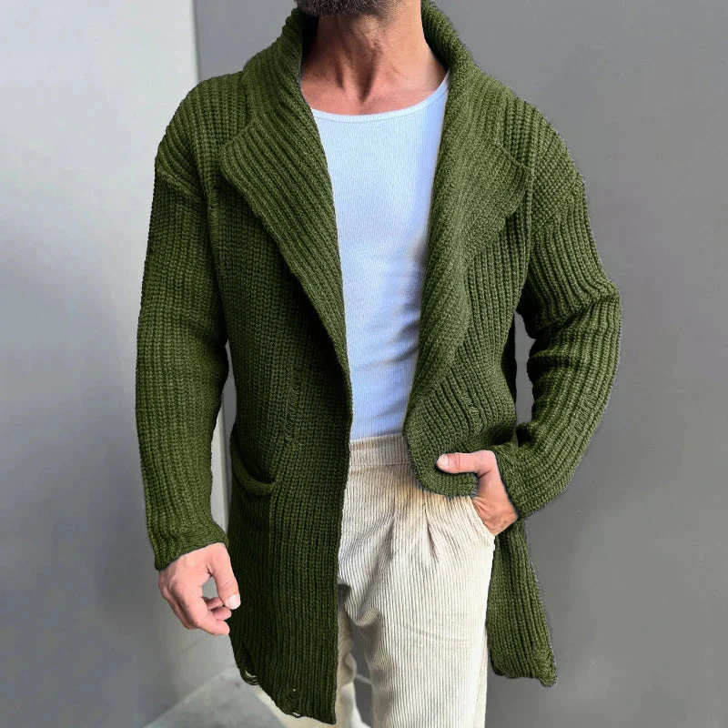 Retro Island Jacquard Pattern Cardigan Sweater elevenforest