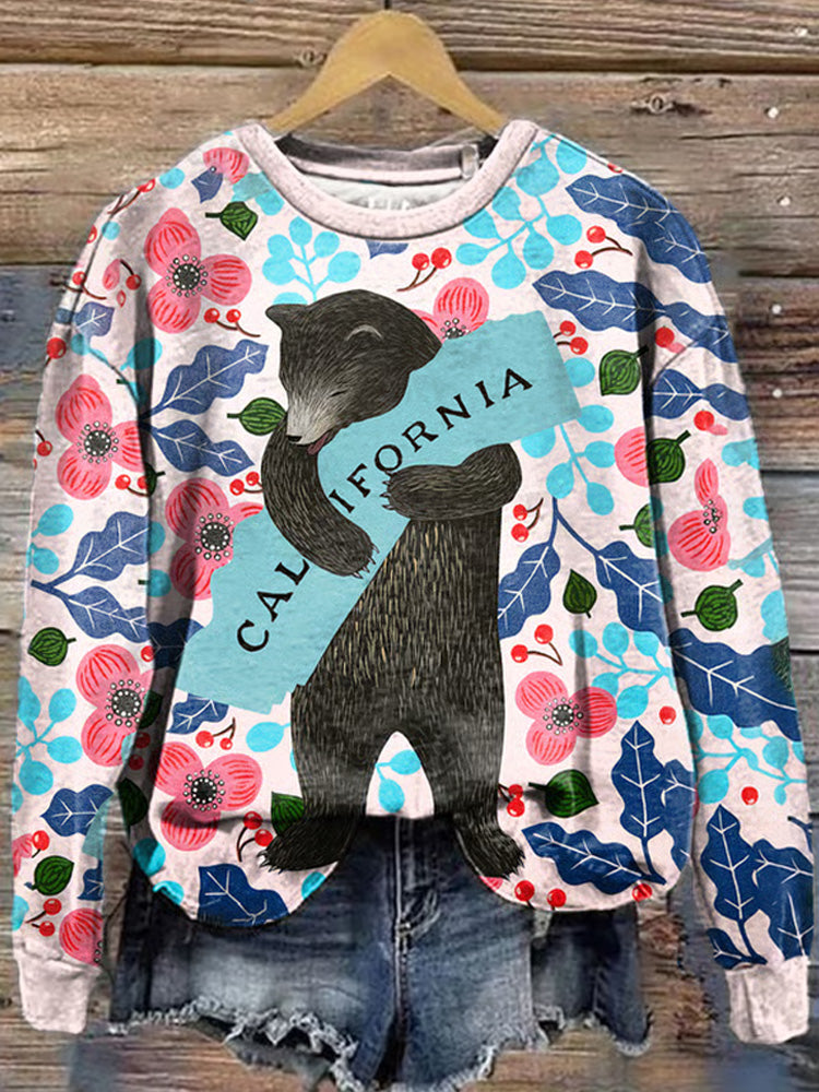 Comstylish Women's California Strong Los Angeles Strong Wildfire 2025 Print Sweatshirt