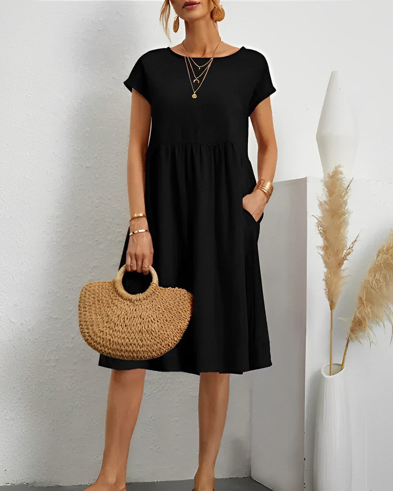 LM | Midi dress with side pocket