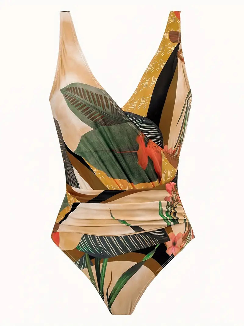 LM | Sexy swimwear with tropical pattern