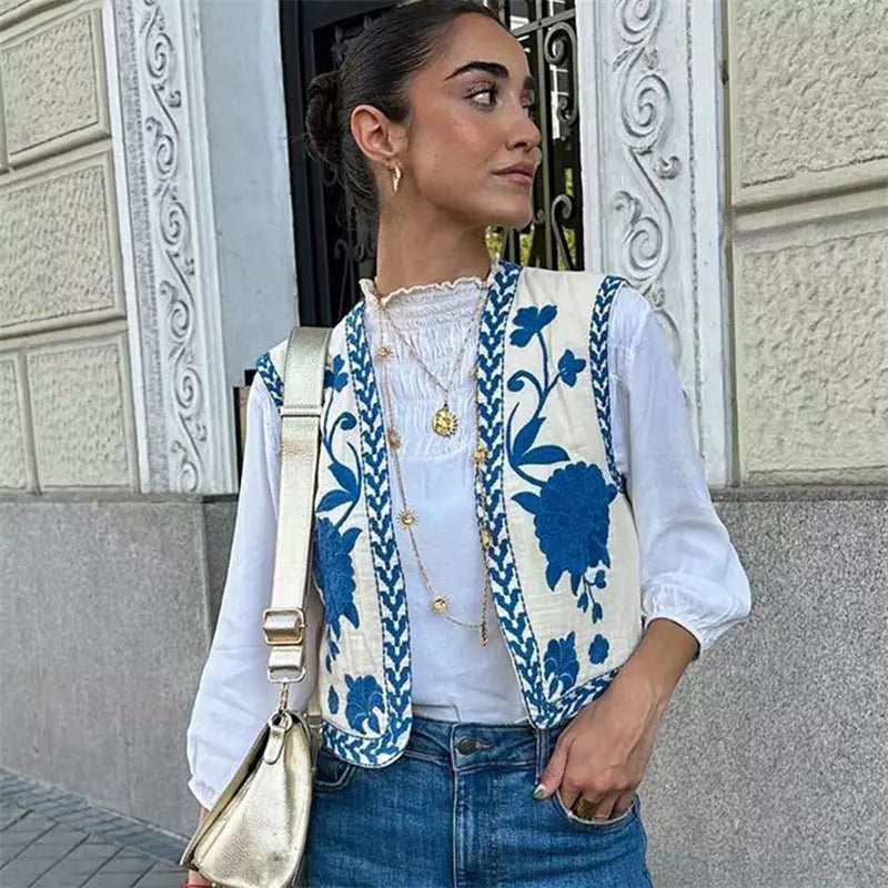 LM | Flowered vest