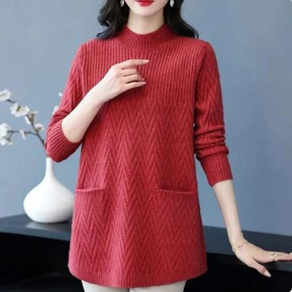 LM | Women's sweater with high collar