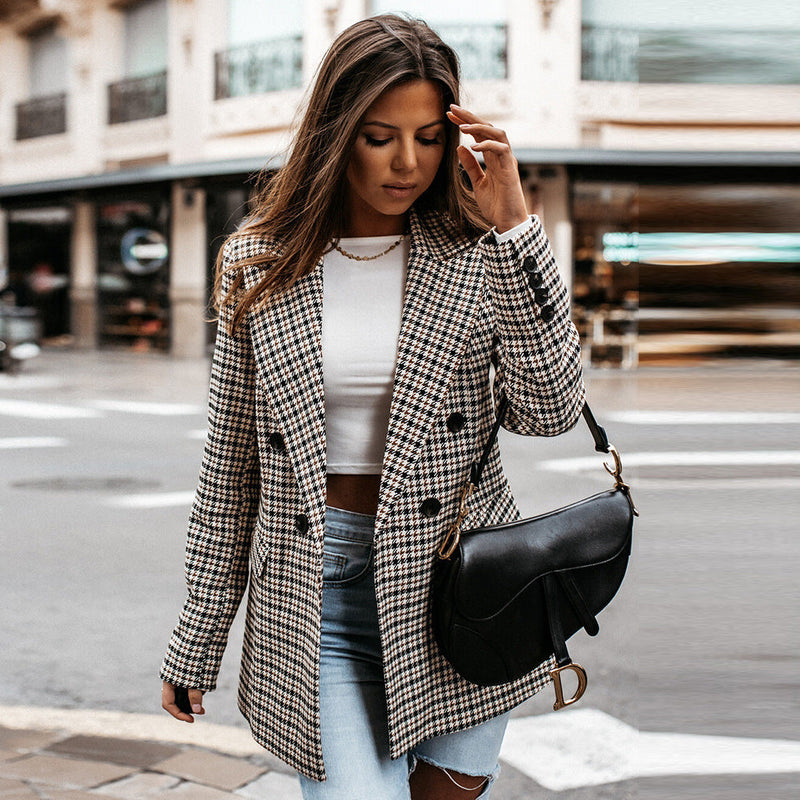 LM | Ladies check blazer