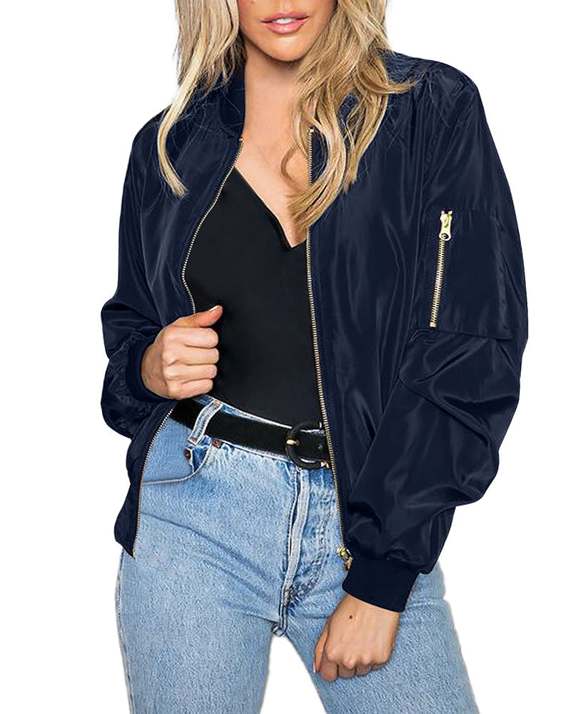 LM | Classic bomber jacket for women