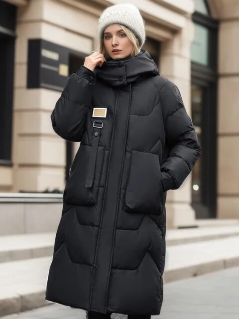 LM | extended puffed jacket