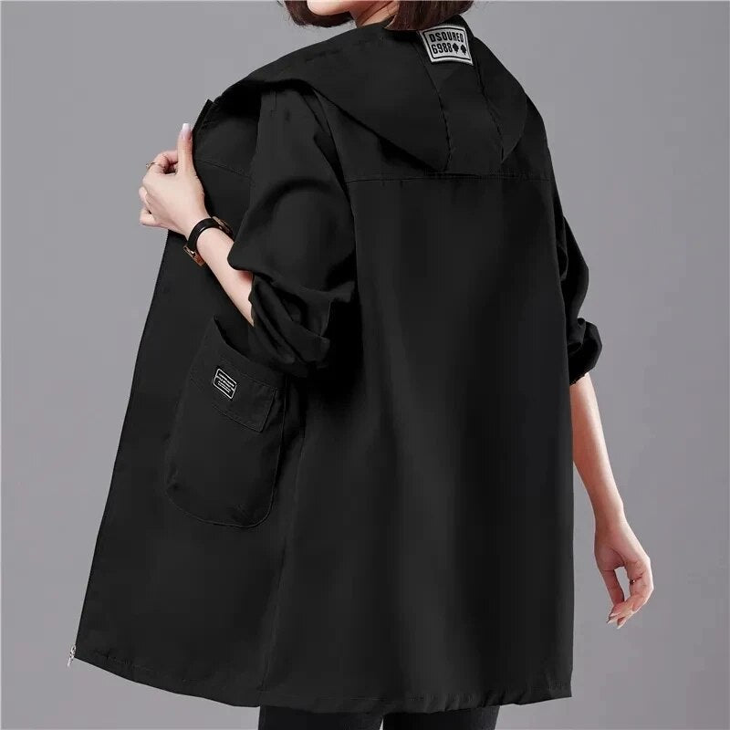 LM | Long spring coat with hood