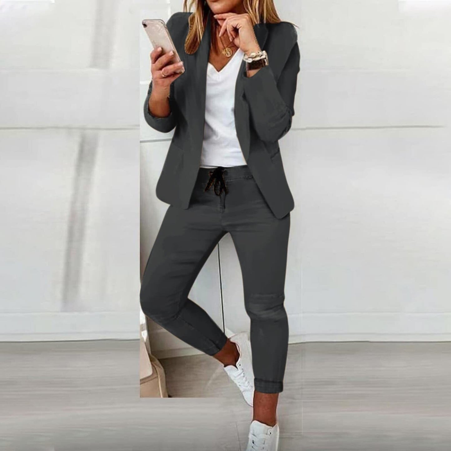 LM | Two-piece blazer suit set