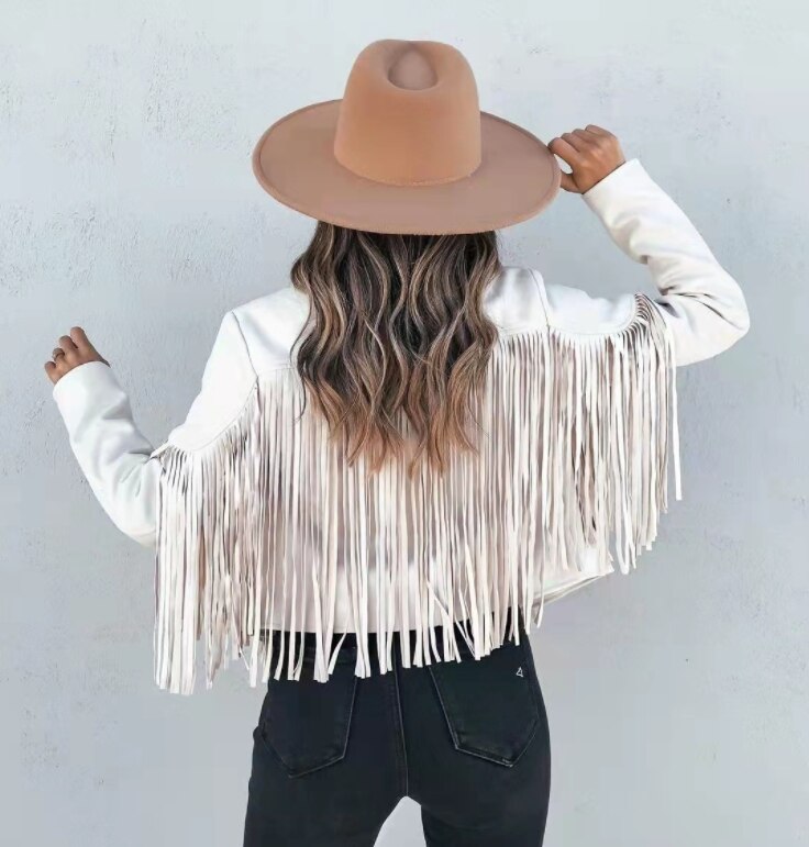 LM | Retro-chic jacket with fringes