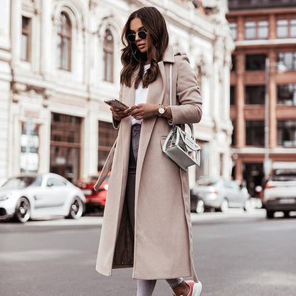 LM | RenskesJacket I Long wool jacket for women