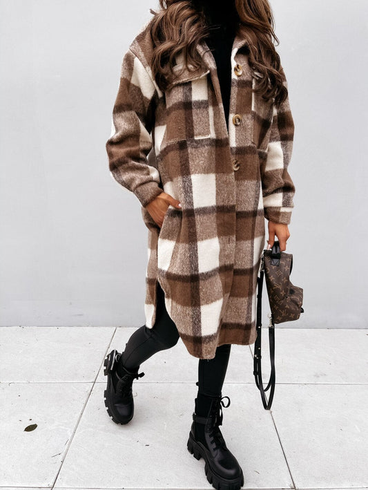 LM | Long Plaid Jacket™: For women