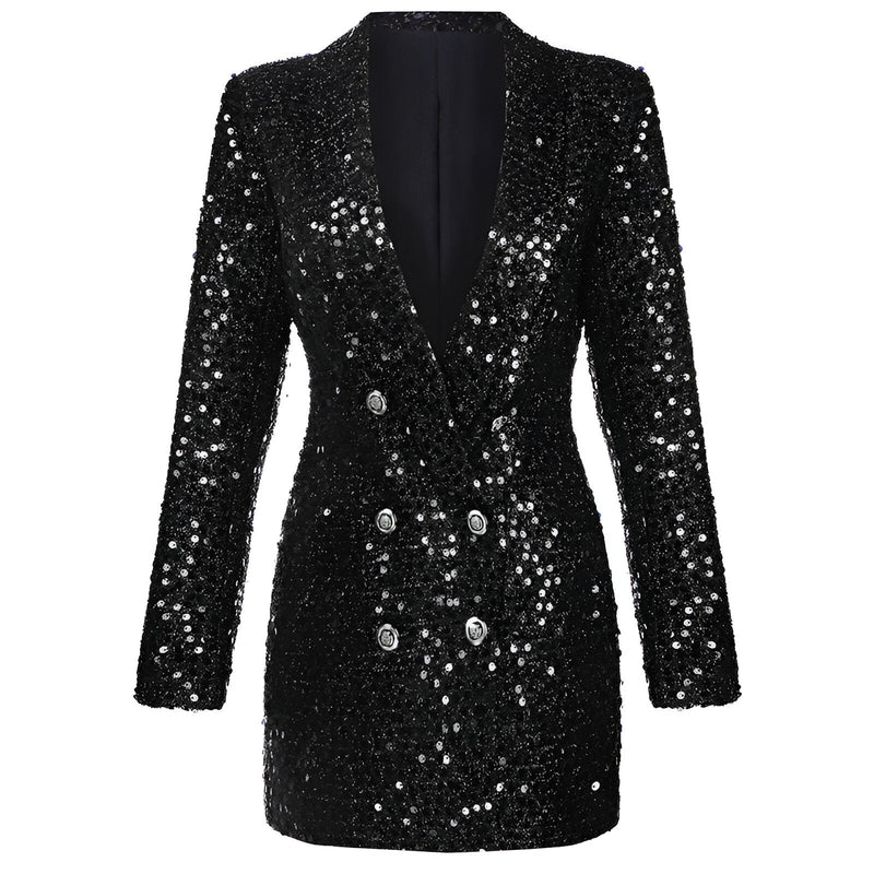 LM | Shine in a glamorous blazer dress