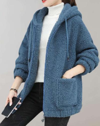 LM | Comfortable plush jacket for women