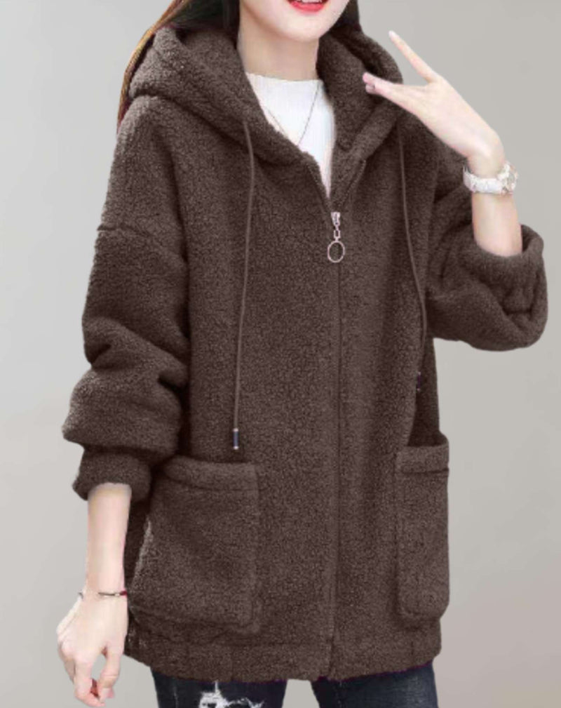 LM | Comfortable plush jacket for women