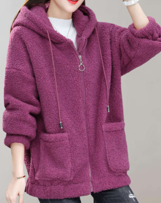 LM | Comfortable plush jacket for women