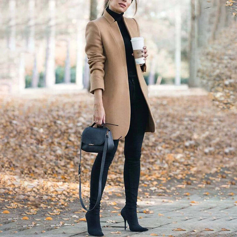 LM | Tight knee-length jacket for women